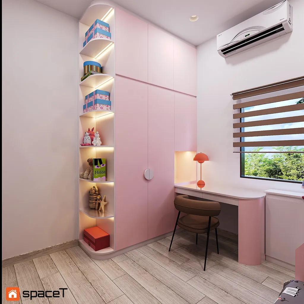 Thiết kế nội thất 3D cho phòng ngủ căn hộ Hóc Môn theo phong cách Modern