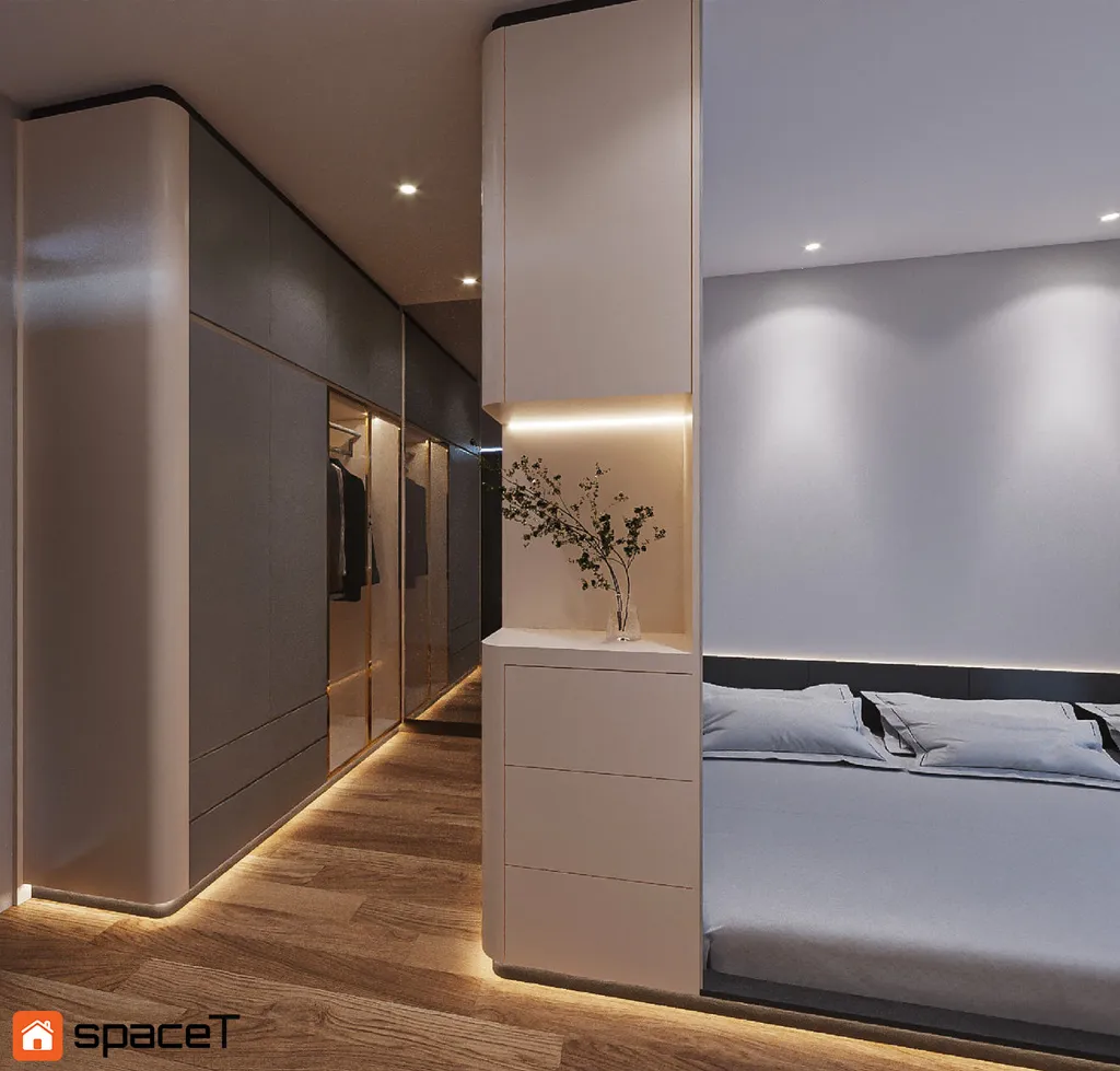 Thiết kế nội thất 3D cho phòng ngủ Căn hộ Origami Quận 9 theo phong cách Modern
