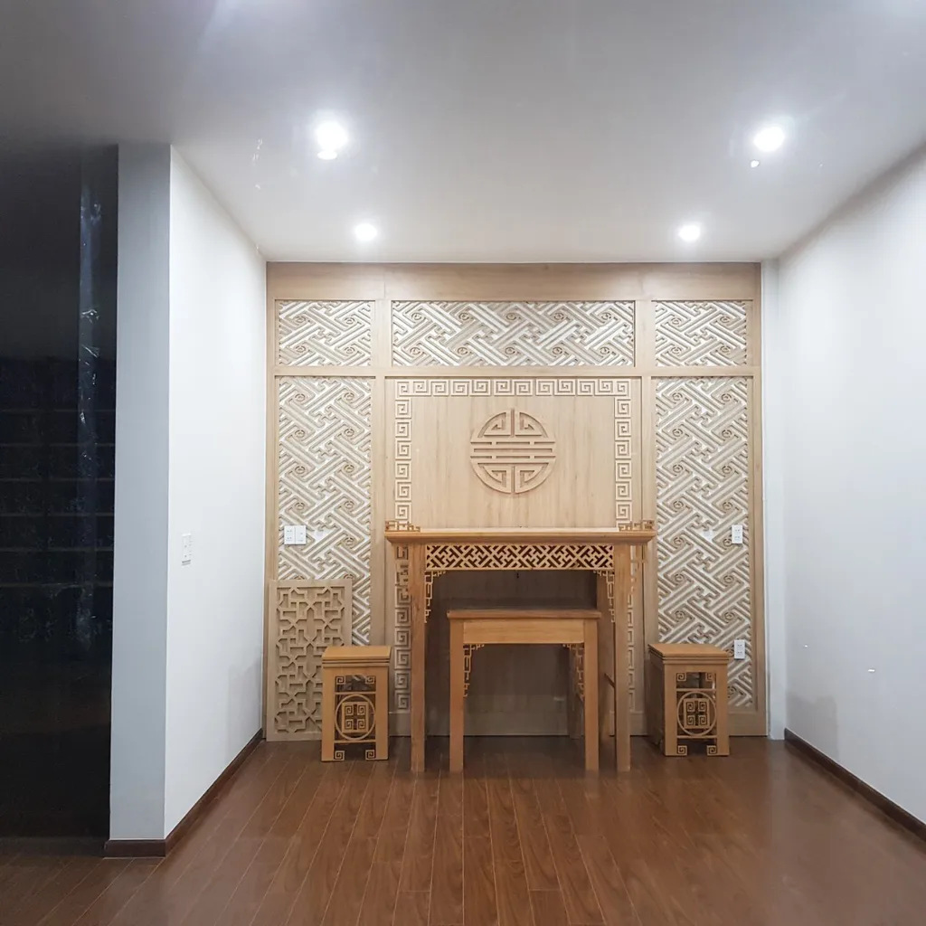 Thiết kế nội thất cho phòng thờ nhà phố tại Đức Trọng, Đà Lạt theo phong cách Modern