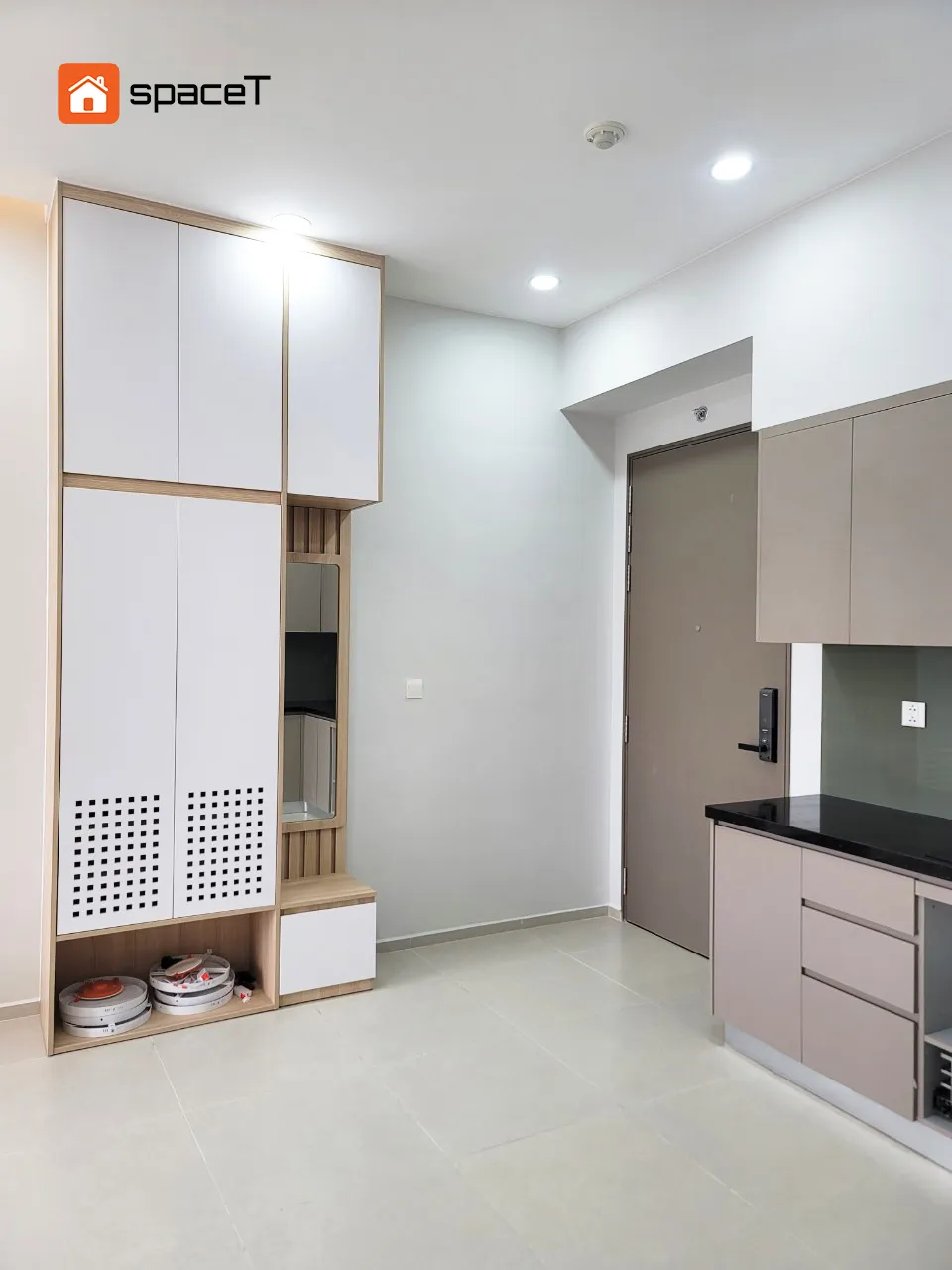 Công trình hoàn thiện nội thất cho phòng bếp căn hộ Westgate Bình Chánh theo phong cách Scandinavian