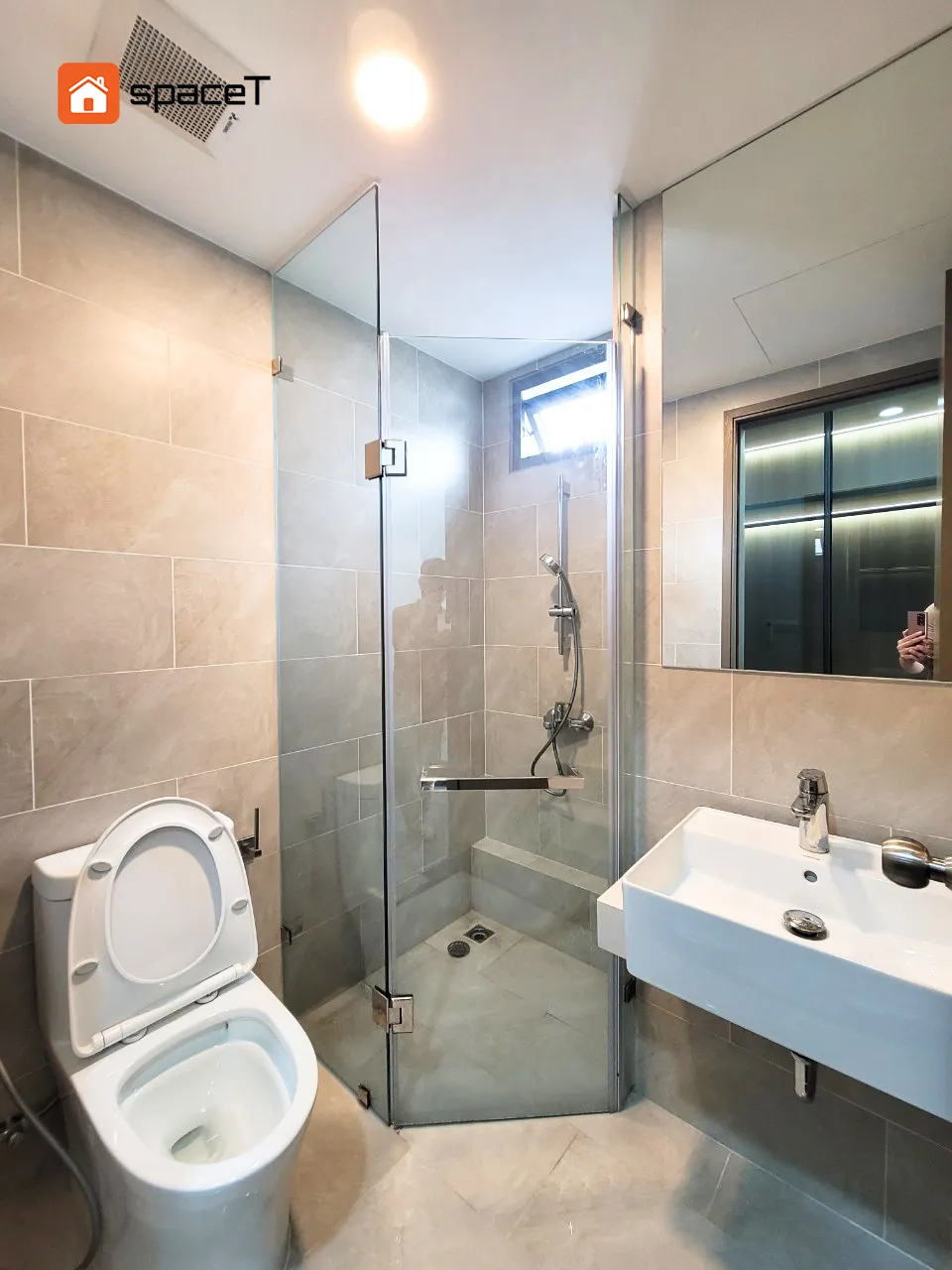 Công trình hoàn thiện nội thất cho phòng tắm căn hộ Westgate Bình Chánh theo phong cách Scandinavian