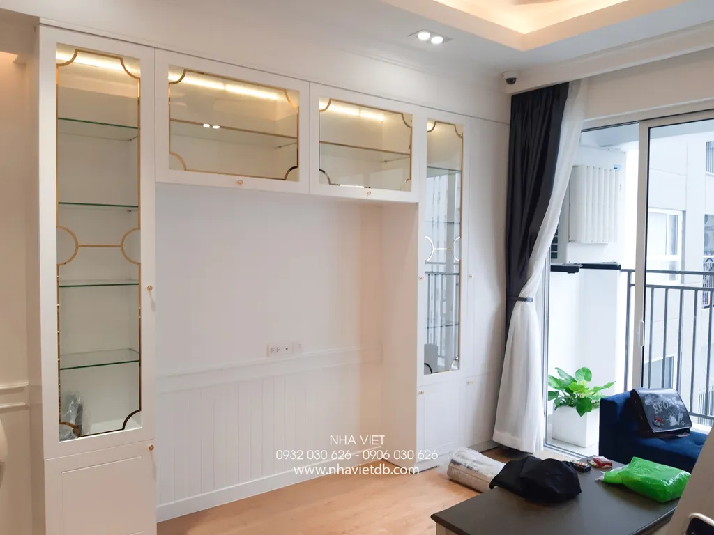 Công trình hoàn thiện nội thất cho phòng khách căn hộ The Rich Star theo phong cách Modern