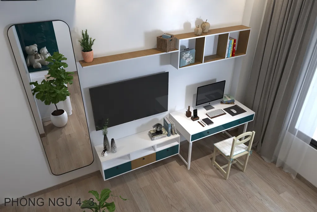 Thiết kế nội thất 3D cho Nhà phố Lê Lai - Tân Bình theo phong cách Modern
