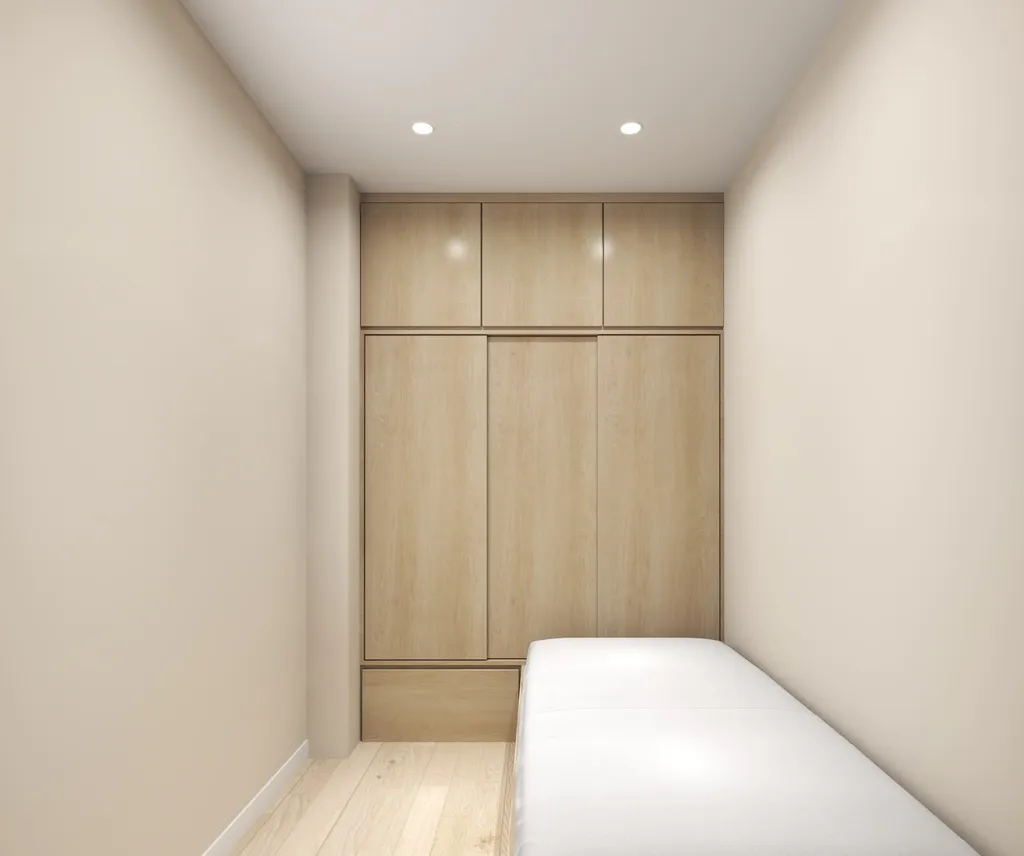 Thiết kế nội thất 3D cho phòng ngủ nhà phố 1 trệt 3 lầu Đặng Thai Mai - Phú Nhuận theo phong cách Modern
