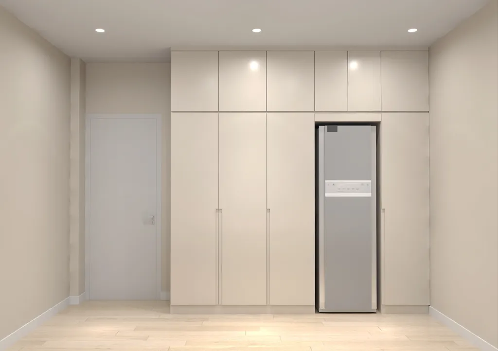 Thiết kế nội thất 3D cho phòng ngủ phố 1 trệt 3 lầu Đặng Thai Mai - Phú Nhuận theo phong cách Modern