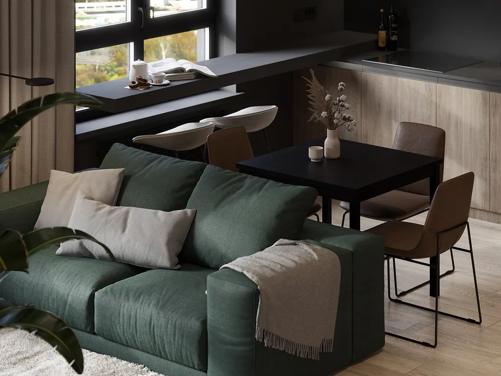 Công trình hoàn thiện nội thất cho phòng khách căn hộ theo phong cách Minimalism
