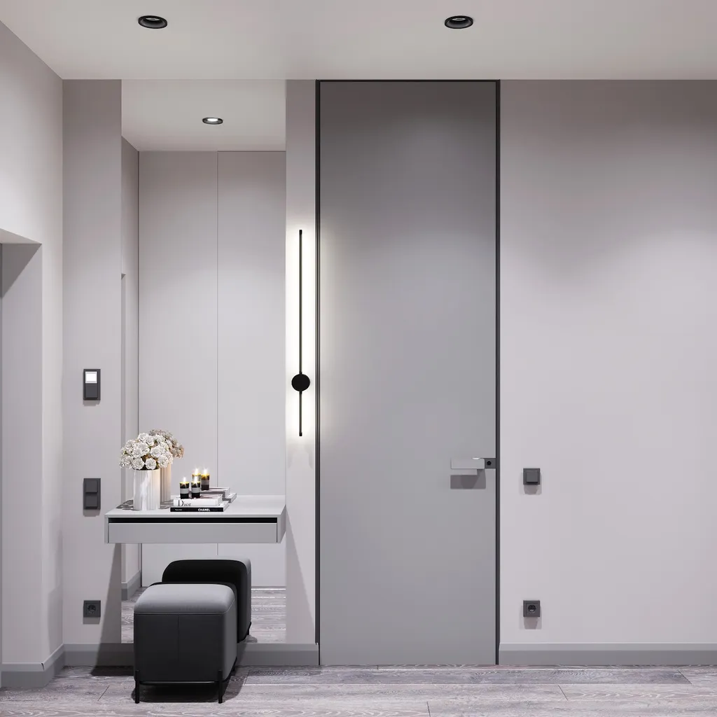 Công trình hoàn thiện nội thất phòng thay đồ cho căn hộ theo phong cách Neo Classic & Minimalism số 1. Thi công hoàn thiện bởi TD INTERIOR.