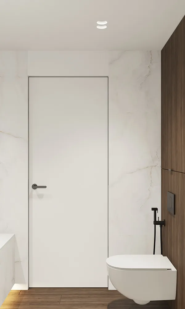 Công trình hoàn thiện nội thất cho phòng tắm căn hộ theo phong cách Minimalist