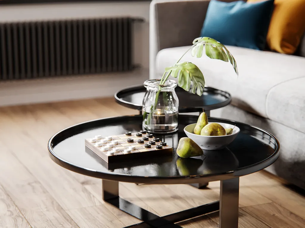 Thiết kế nội thất 3D cho phòng khách căn hộ theo phong cách Modern