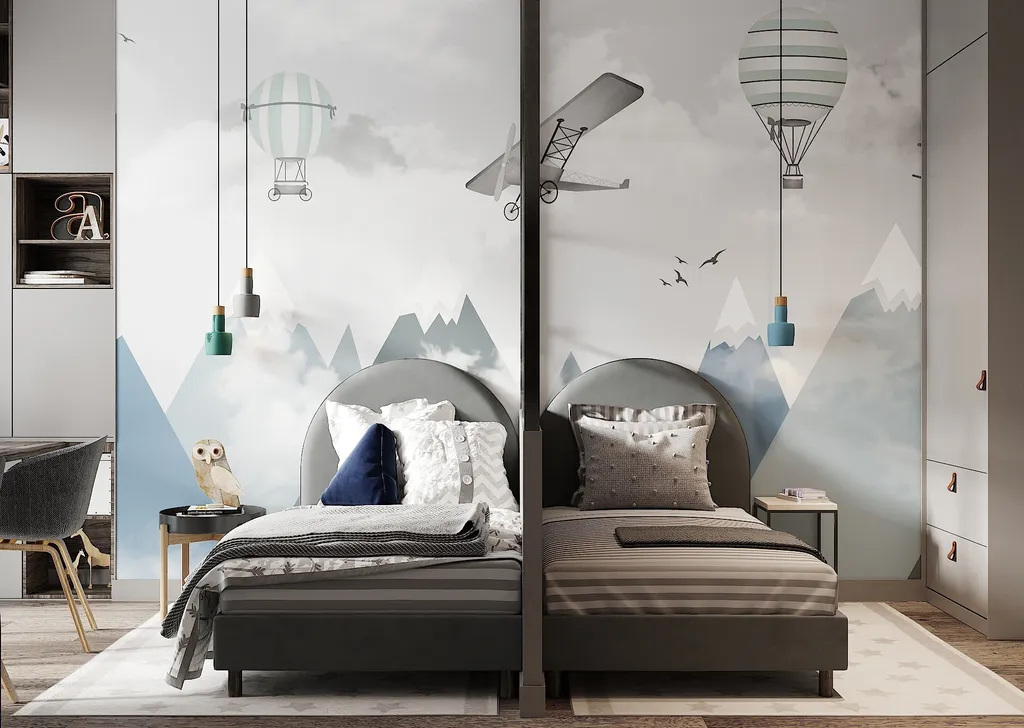Thiết kế nội thất 3D cho phòng ngủ căn hộ theo phong cách Modern