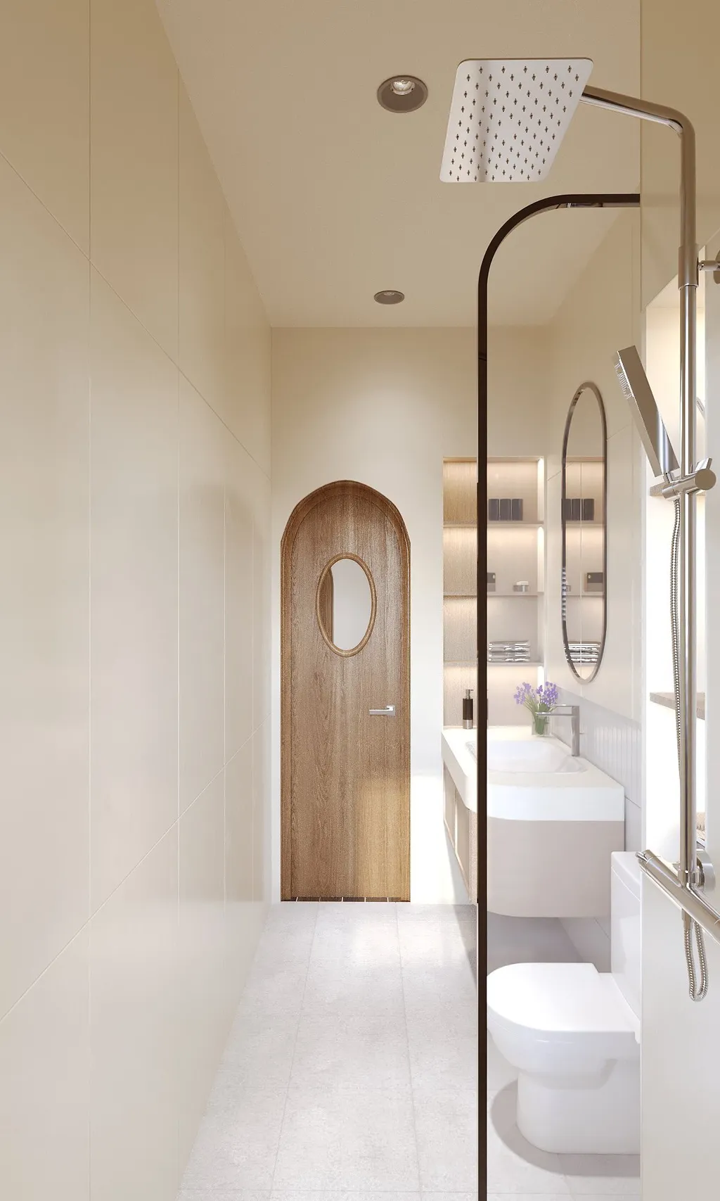 Thiết kế nội thất 3D cho phòng tắm căn hộ chị Linh Quận 9 theo phong cách Modern