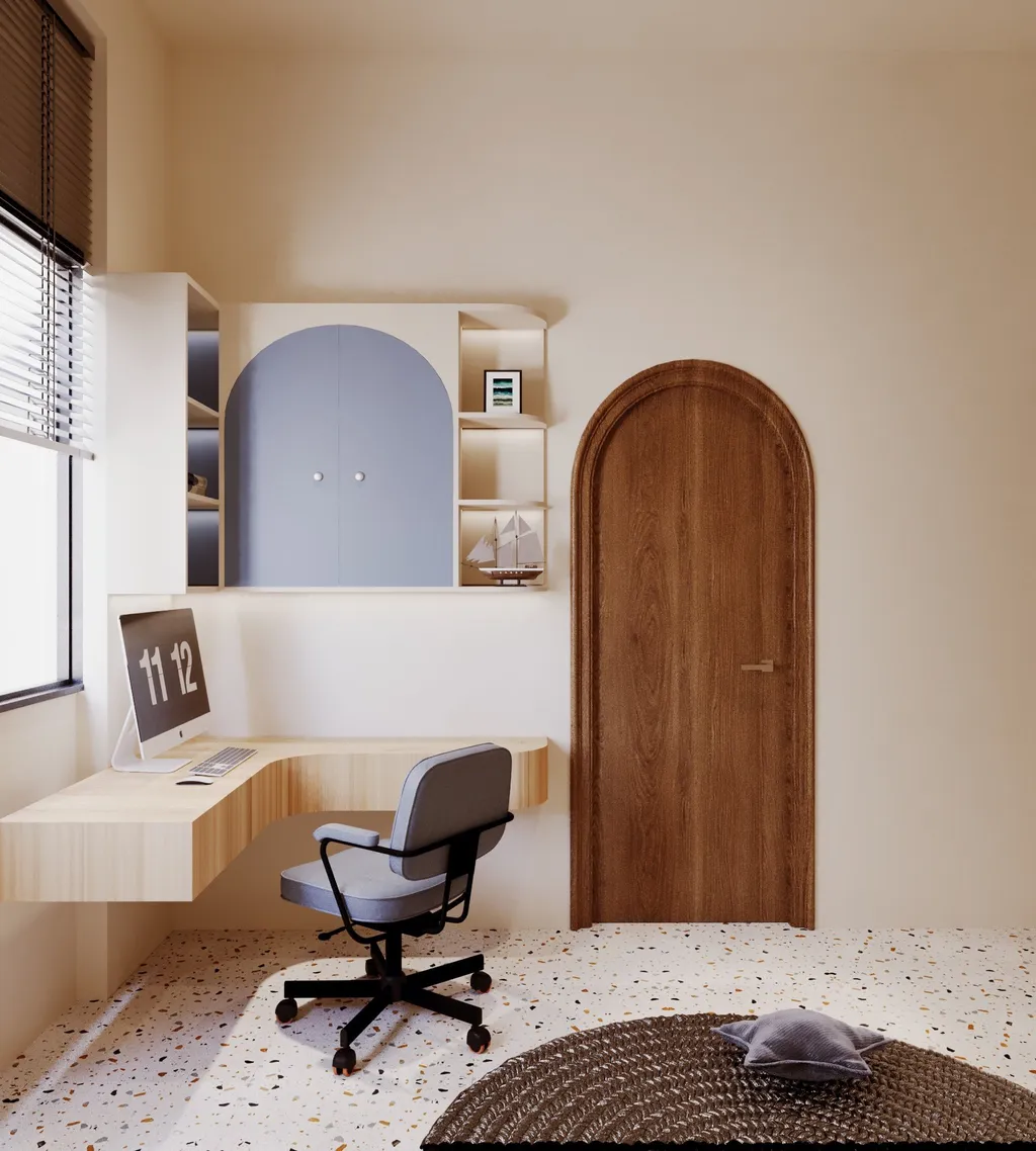 Thiết kế nội thất 3D cho phòng ngủ căn hộ chị Linh Quận 9 theo phong cách Modern