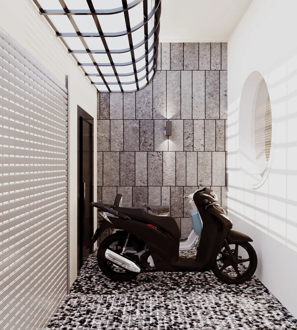 Thiết kế nội thất 3D cho lối vào căn hộ chị Linh Quận 9 theo phong cách Modern