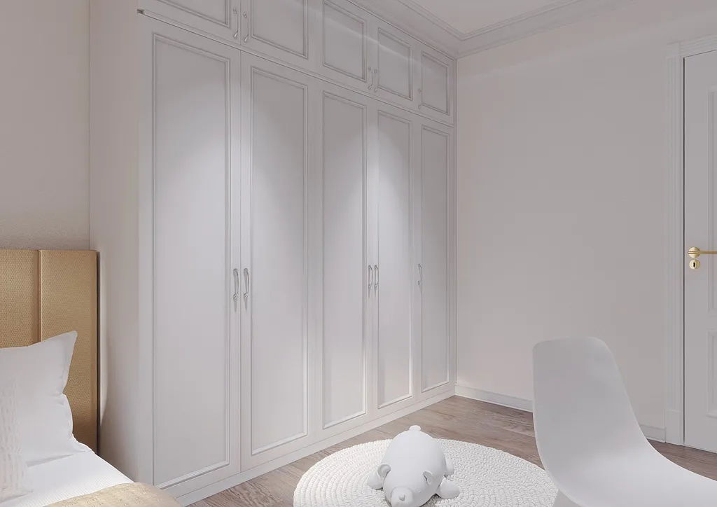 Thiết kế nội thất 3D cho phòng ngủ căn hộ cao cấp Hà Đô, Củ Chi theo phong cách Neo Classic