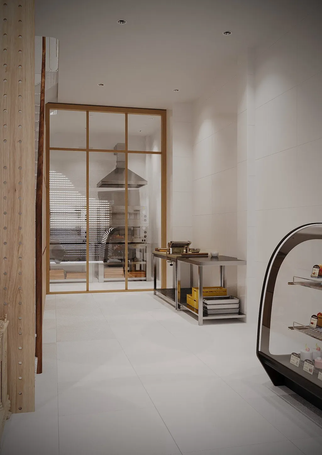 Thiết kế nội thất 3D cho lối vào căn hộ anh Khánh Bình Thạnh theo phong cách Scandinavian