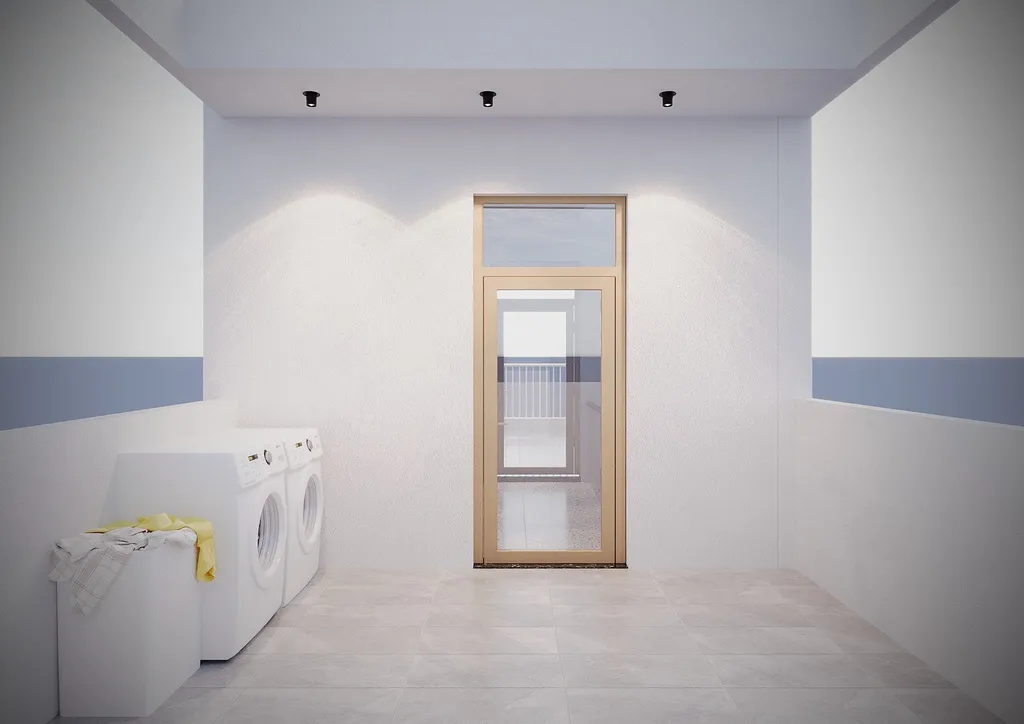 Thiết kế nội thất 3D cho phòng giặt căn hộ anh Khánh Bình Thạnh theo phong cách Scandinavian