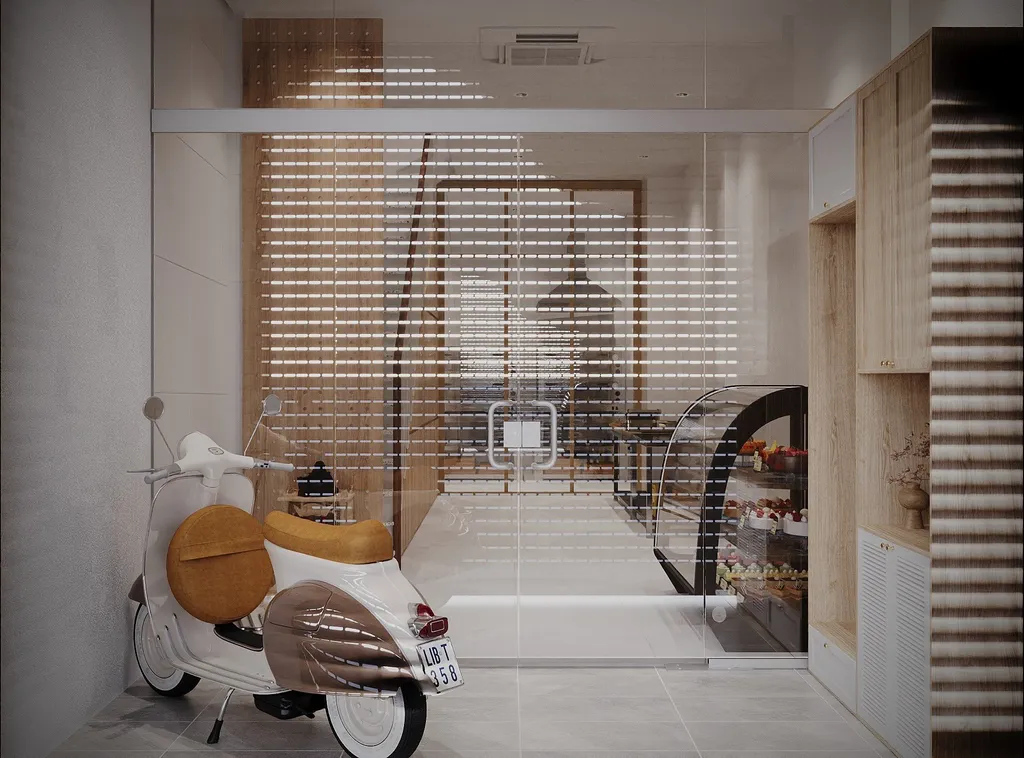 Thiết kế nội thất 3D cho lối vào căn hộ anh Khánh Bình Thạnh theo phong cách Scandinavian
