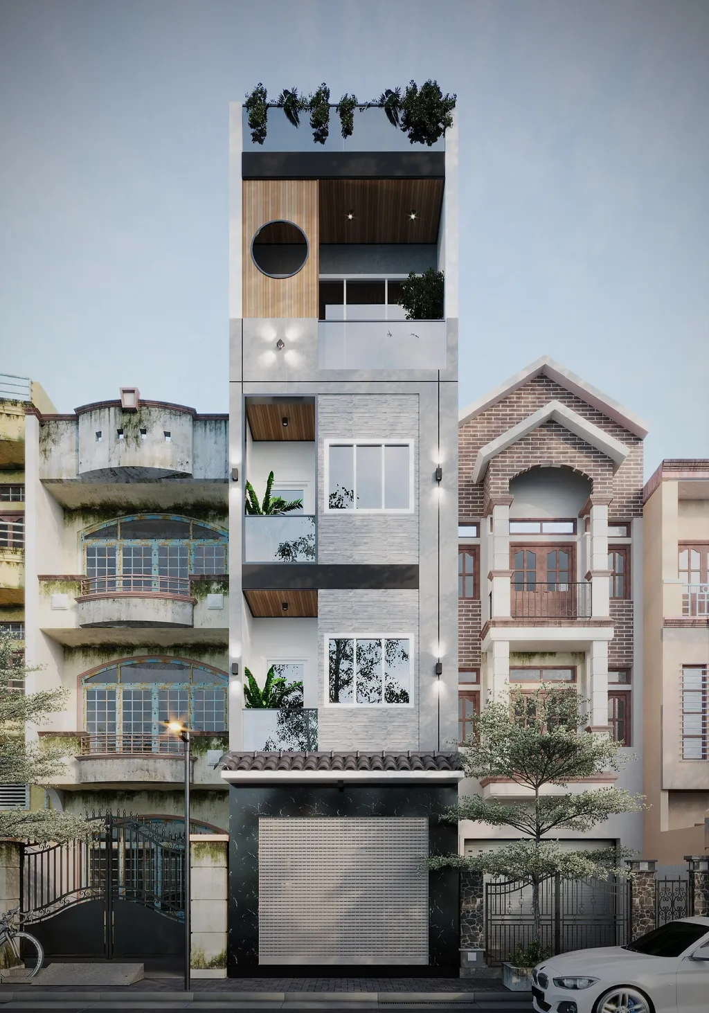 Thiết kế 3D cho nhà phố chị Trang tại theo phong cách Modern