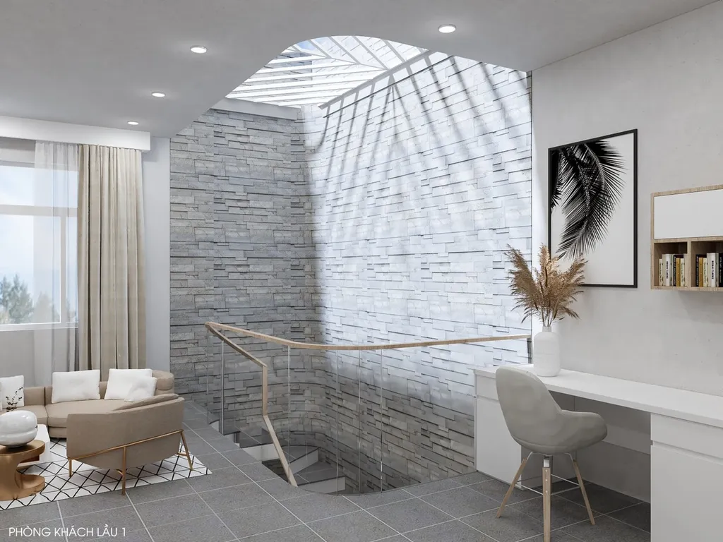 Thiết kế 3D cho biệt thự AX FILM Bình Dương theo phong cách Modern