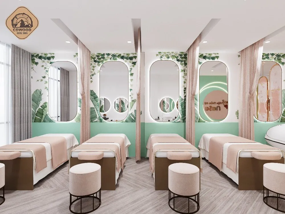 Thiết kế 3D cho spa Nasa theo phong cách Modern