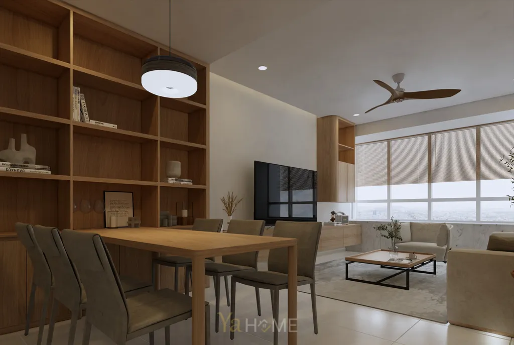 Thiết kế 3D cho phòng bếp nội thất căn hộ Sunrise City theo phong cách Minimalist