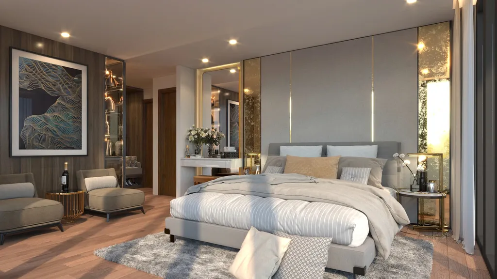 Thiết kế 3D cho penthouse quận 7 theo phong cách Modern