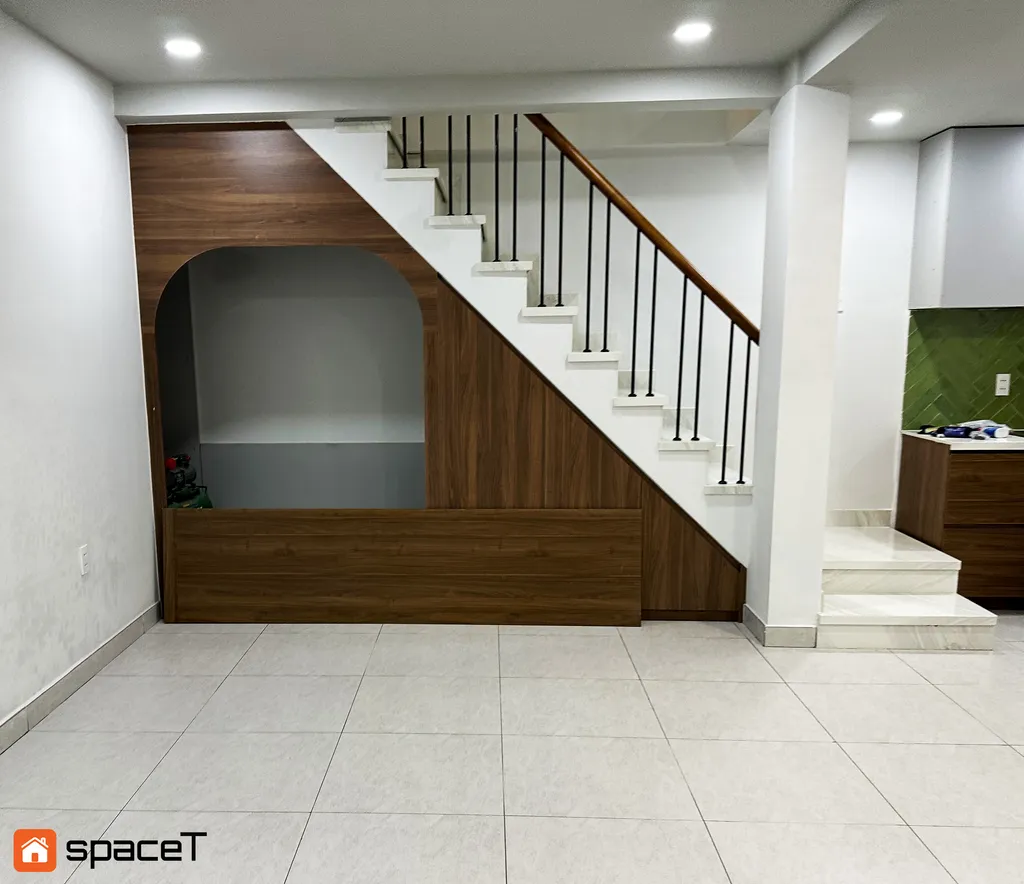 Hoàn thiện cầu thang Nhà phố Hồ Văn Huê, Q. Phú Nhuận - Phong cách Minimalist