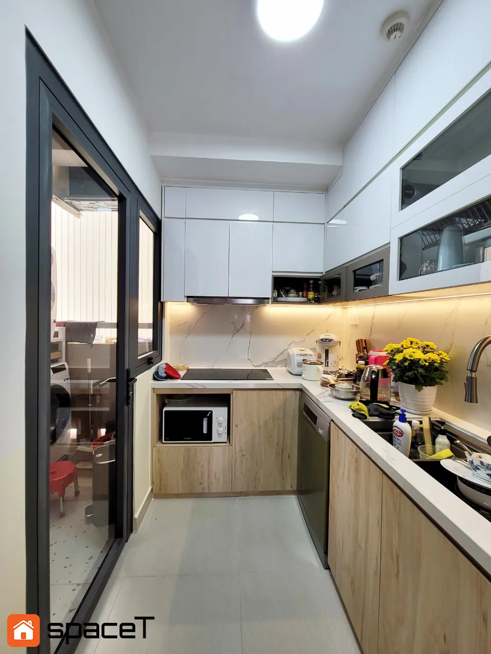 Hoàn thiện nội thất phòng bếp Căn hộ Era Town Block 1 - Phong cách Scandinavian