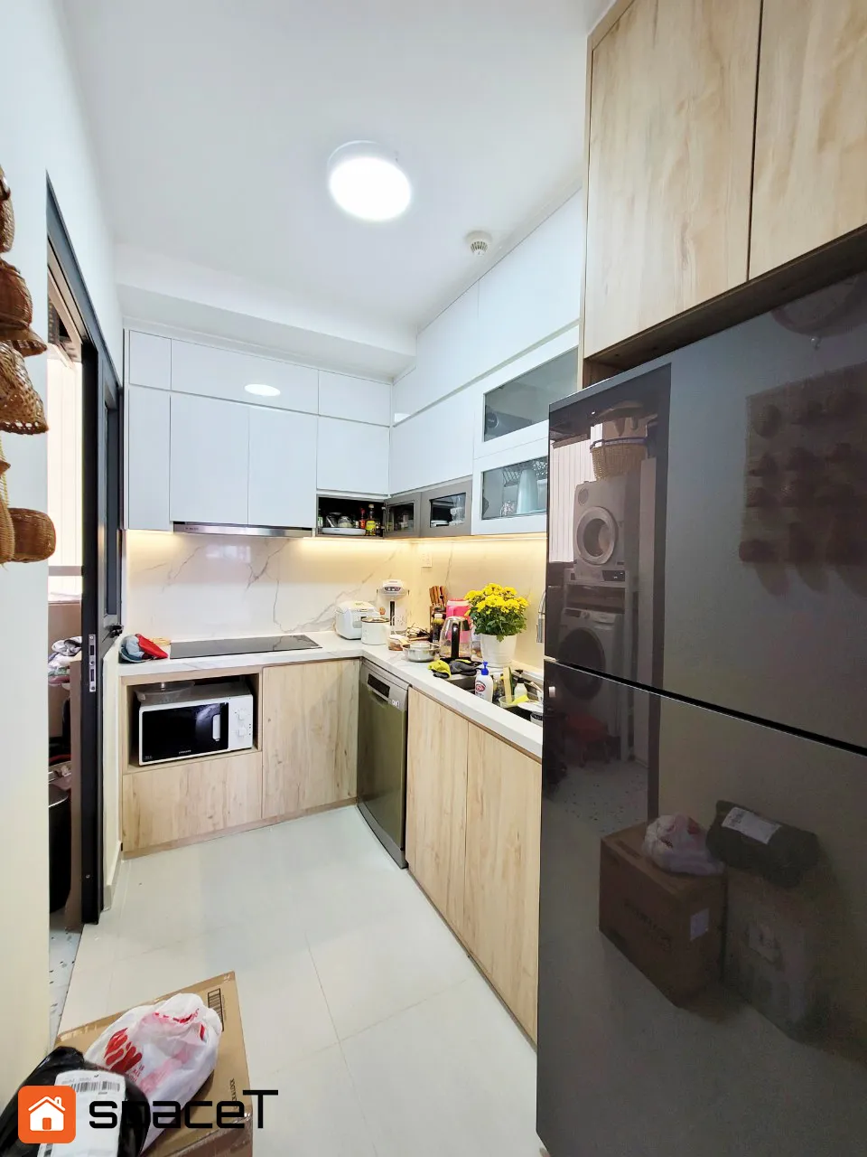 Hoàn thiện nội thất phòng bếp Căn hộ Era Town Block 1 - Phong cách Scandinavian