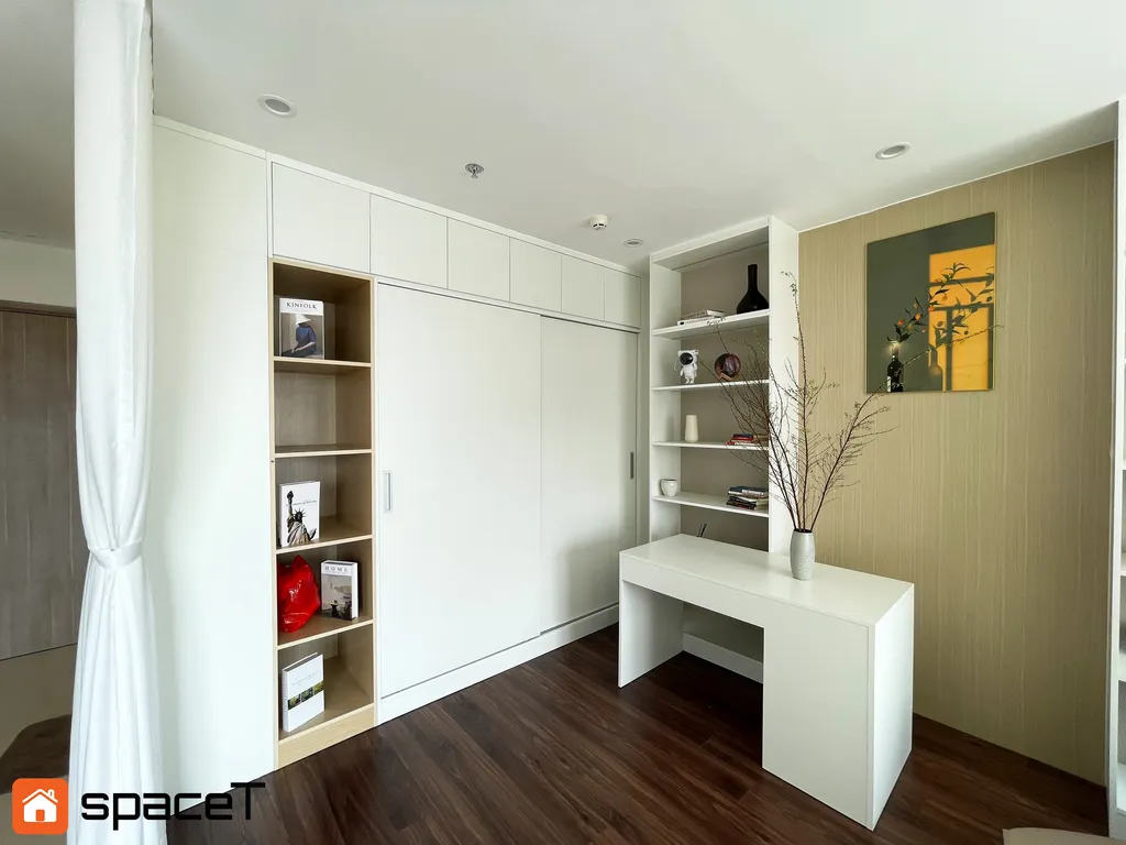 Hoàn thiện nội thất phòng ngủ, góc làm việc Căn hộ Origami Quận 9 - Phong cách Minimalist