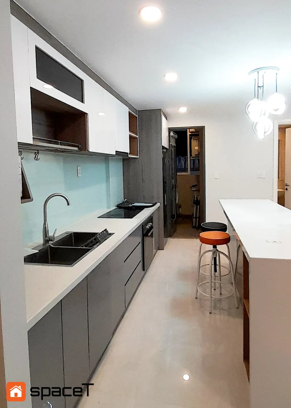 Hoàn thiện nội thất phòng bếp Căn hộ Masteri Thảo Điền - Phong cách Modern
