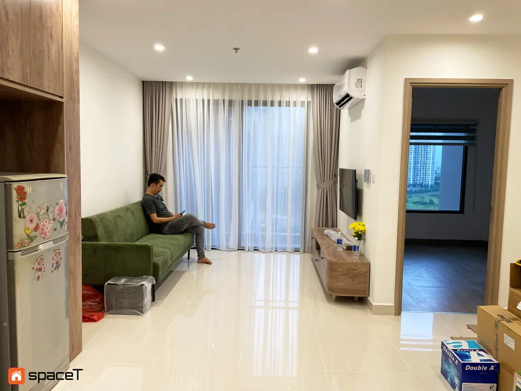 Hoàn thiện nội thất phòng khách Căn hộ Vinhomes Origami - Phong cách Modern