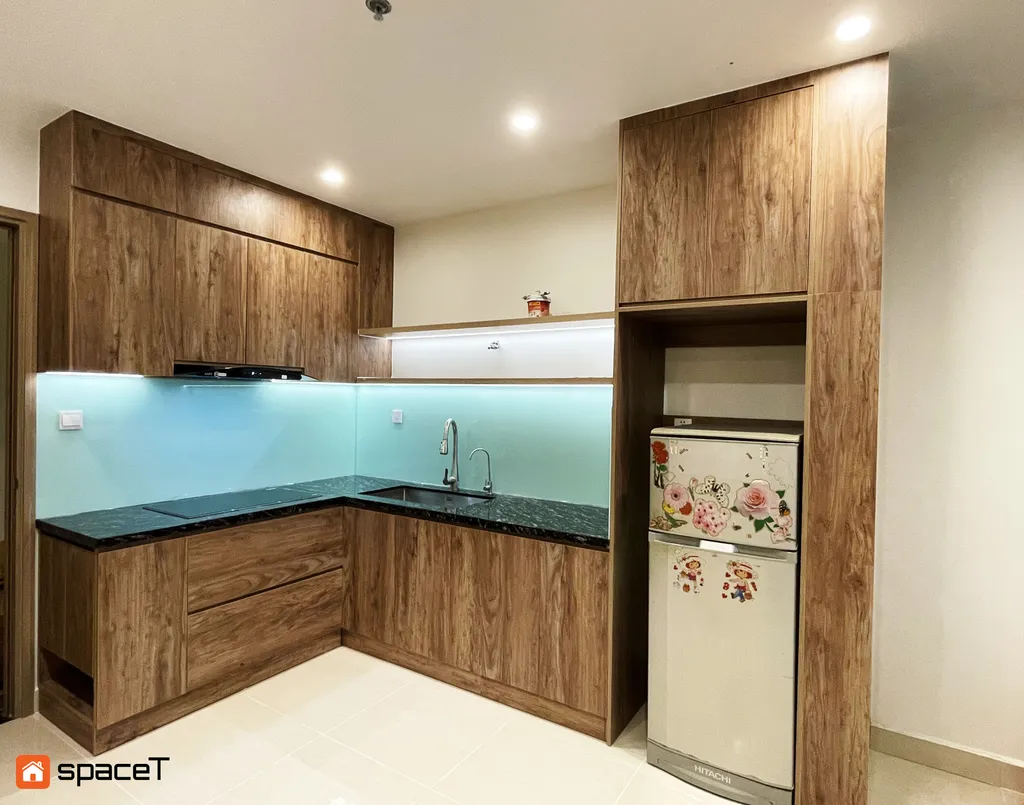 Hoàn thiện nội thất phòng bếp Căn hộ Vinhomes Origami - Phong cách Modern