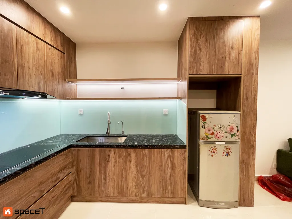 Hoàn thiện nội thất phòng bếp Căn hộ Vinhomes Origami - Phong cách Modern
