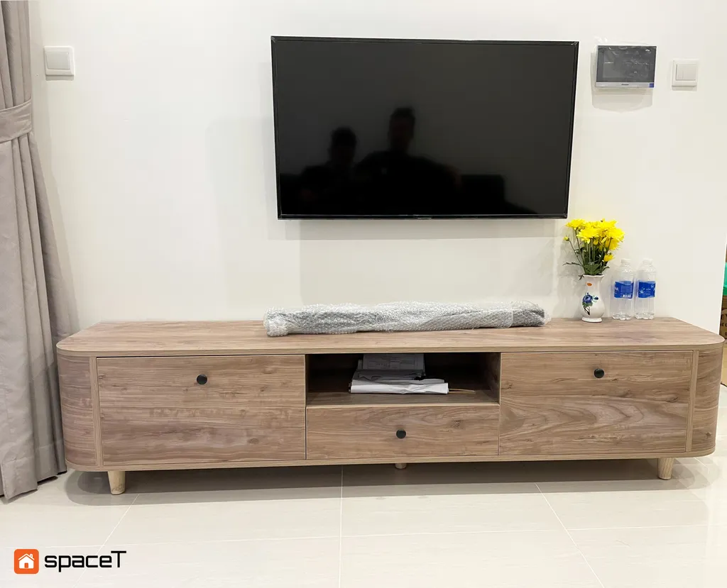 Hoàn thiện nội thất phòng khách Căn hộ Vinhomes Origami - Phong cách Modern