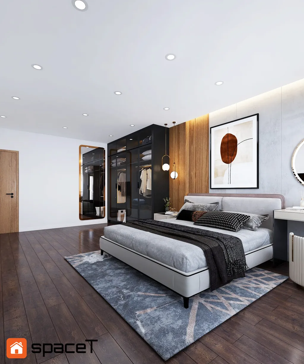 Thiết kế Concept nội thất phòng ngủ Nhà phố Quận 4 - Phong cách Modern