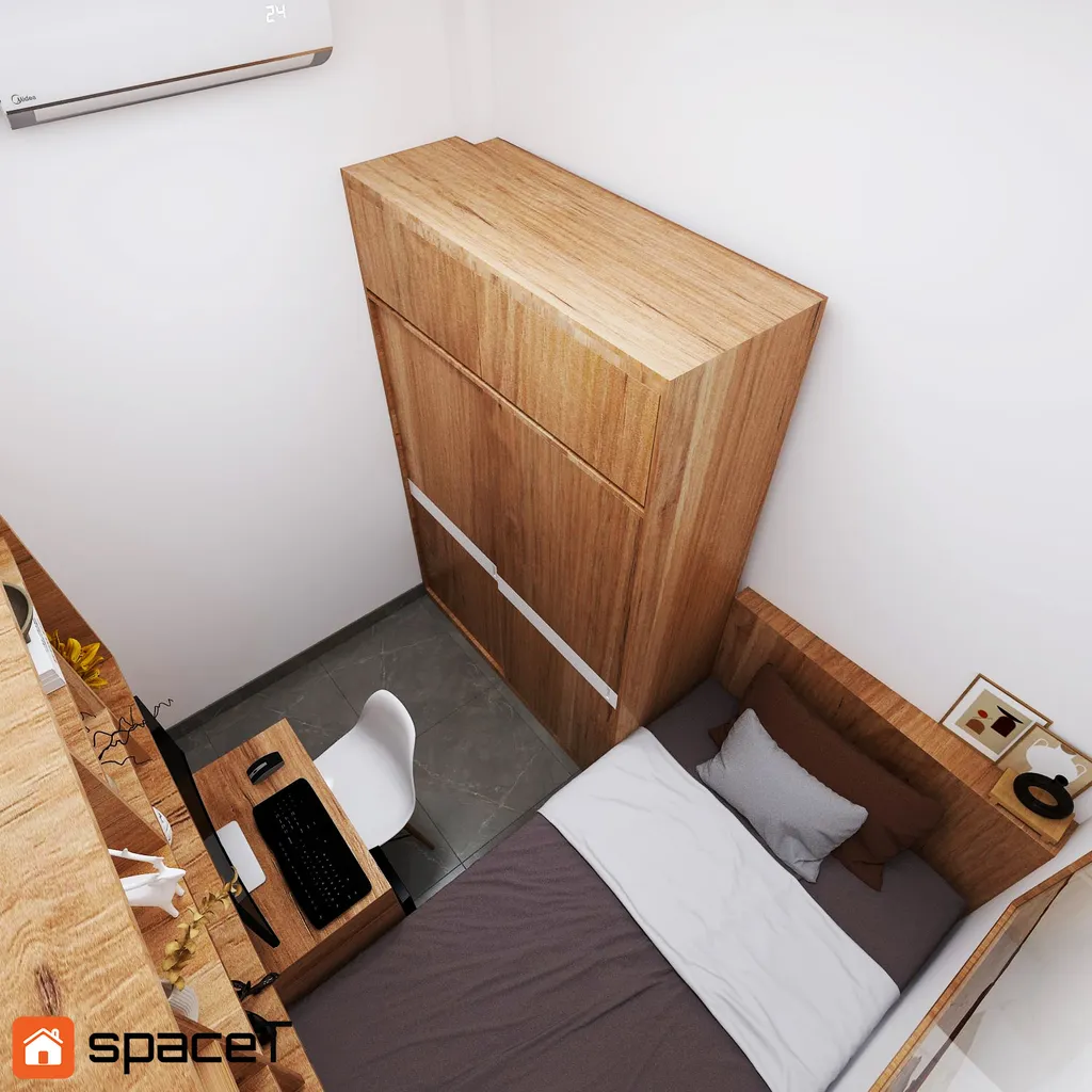 Thiết kế Concept nội thất phòng ngủ Nhà phố Quận 4 - Phong cách Modern