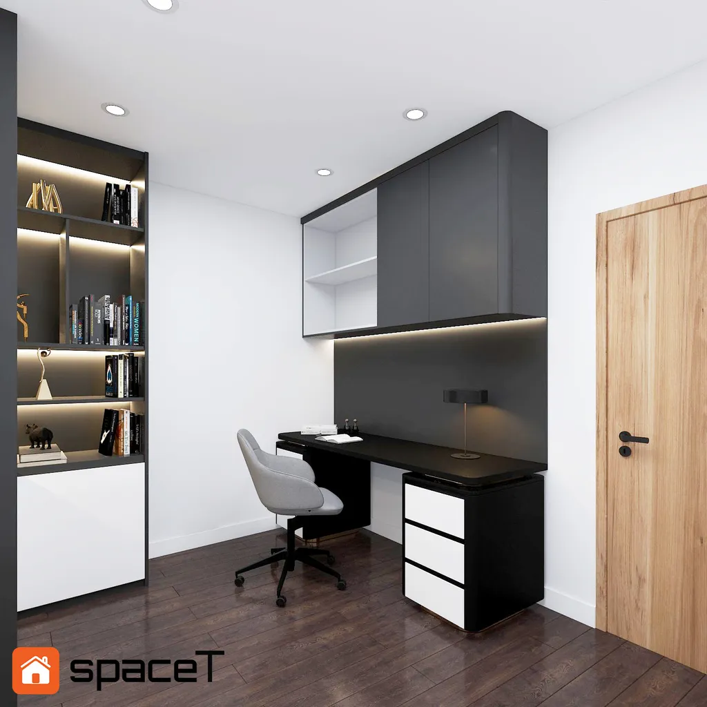 Thiết kế Concept nội thất phòng làm việc Nhà phố Quận 4 - Phong cách Modern