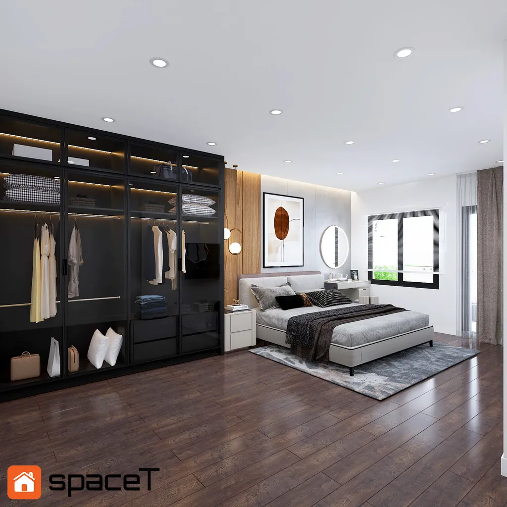 Thiết kế Concept nội thất phòng ngủ Nhà phố Quận 4 - Phong cách Modern