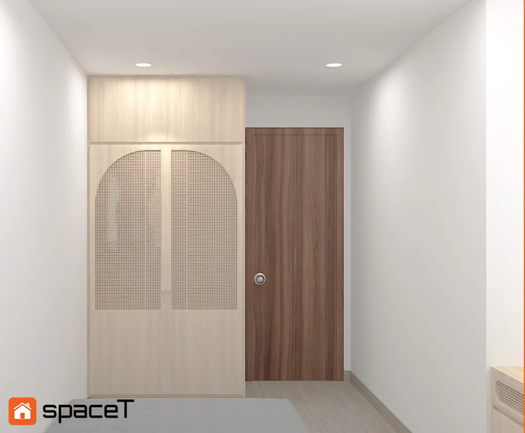 Thiết kế Concept nội thất phòng ngủ Căn hộ Samsora Riverside - Phong cách Japandi