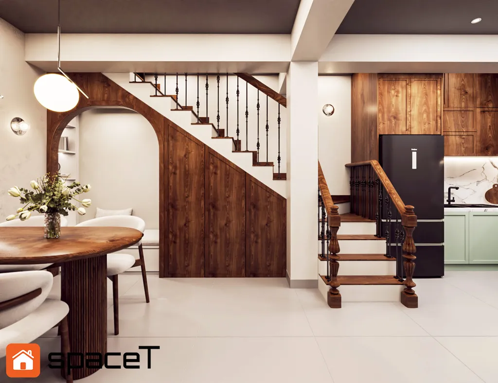 Thiết kế Concept cầu thang Nhà phố Hồ Văn Huê - Phong cách Minimalist
