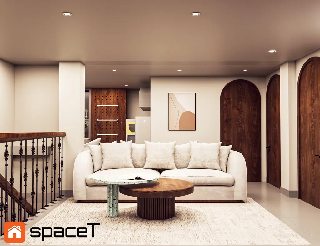 Thiết kế Concept nội thất phòng khách Nhà phố Hồ Văn Huê - Phong cách Minimalist