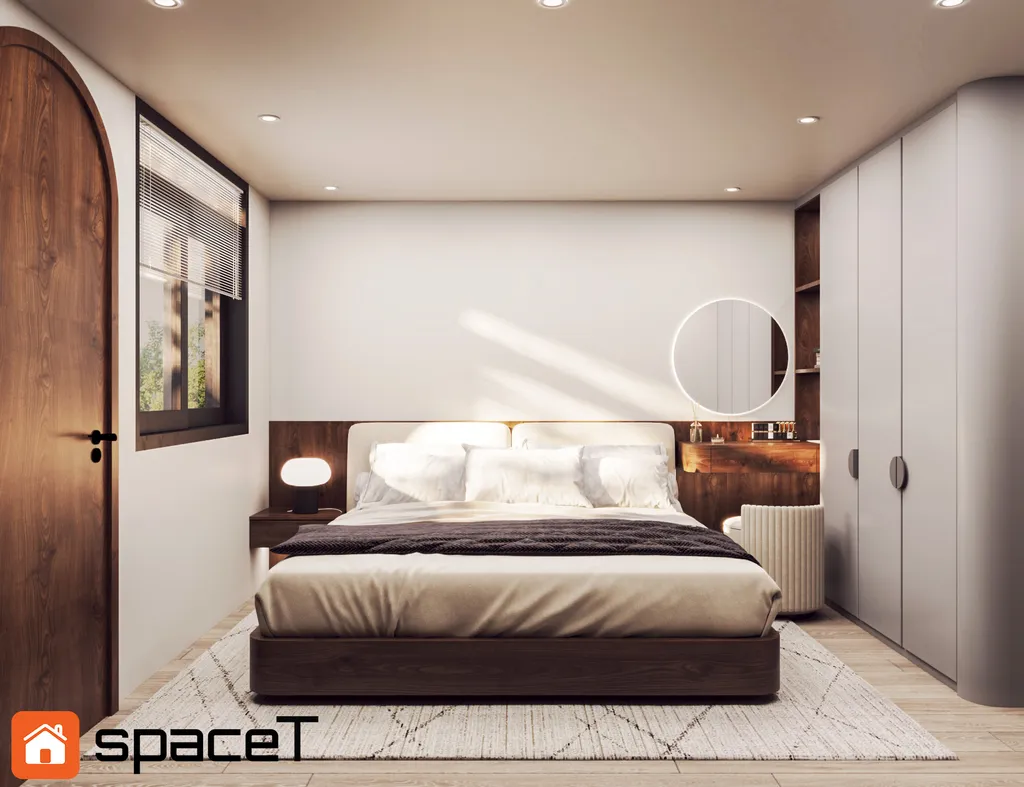 Thiết kế Concept nội thất phòng ngủ Nhà phố Hồ Văn Huê - Phong cách Minimalist