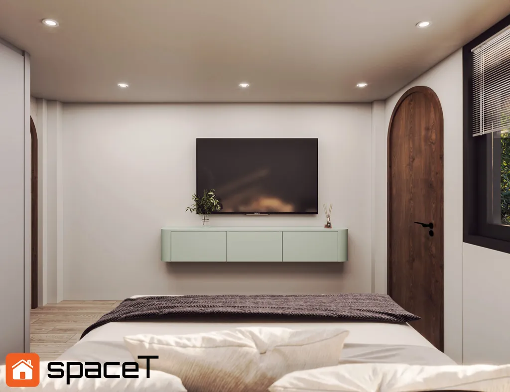 Thiết kế Concept nội thất phòng ngủ Nhà phố Hồ Văn Huê - Phong cách Minimalist