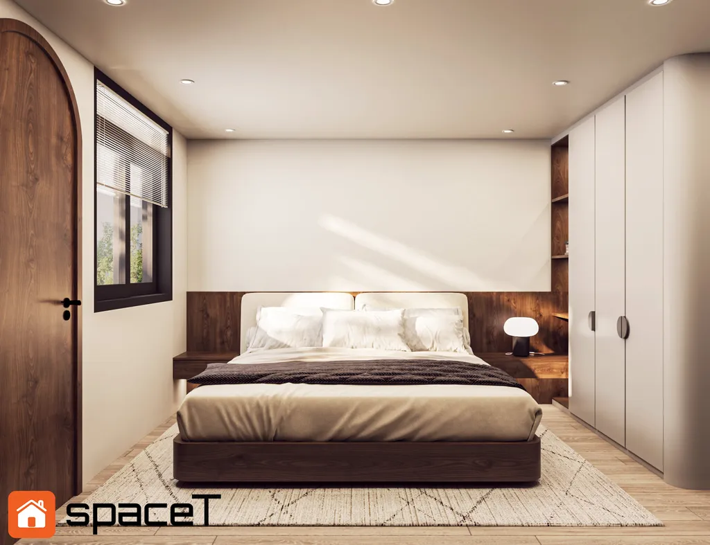 Thiết kế Concept nội thất phòng ngủ Nhà phố Hồ Văn Huê - Phong cách Minimalist
