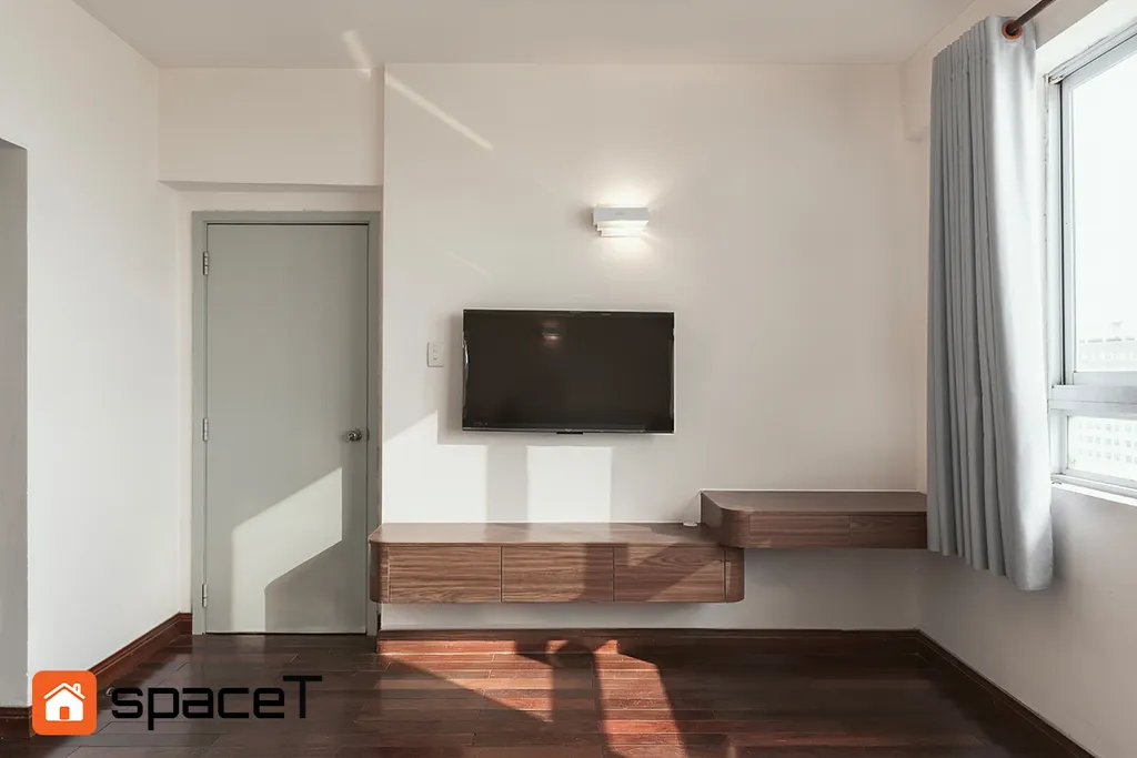 Nội thất phòng ngủ căn hộ Hùng Vương Plaza Quận 5 phong cách Modern hiện đại