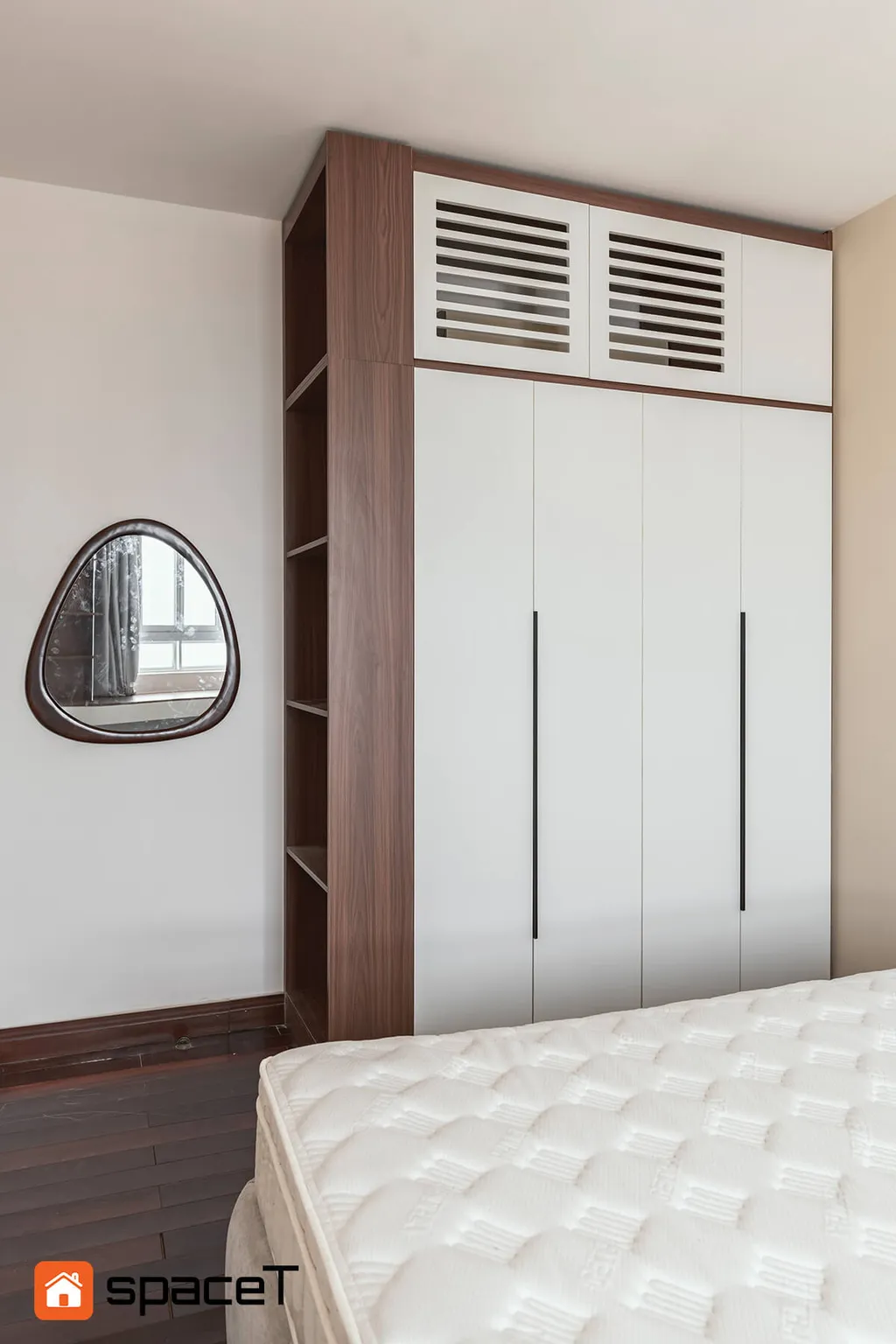 Nội thất phòng ngủ căn hộ Hùng Vương Plaza Quận 5 phong cách Modern hiện đại