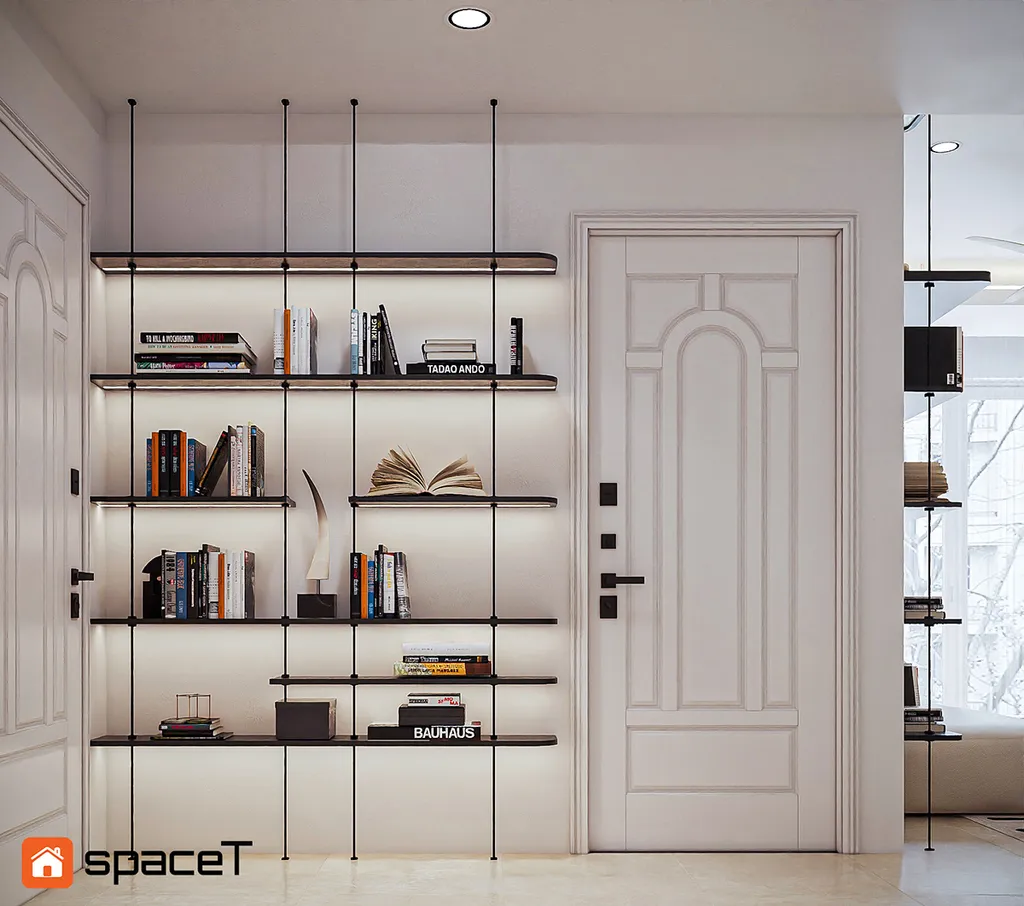 Concept 3D nội thất hành lang Căn hộ Sunrise City View - Phong cách Minimalist