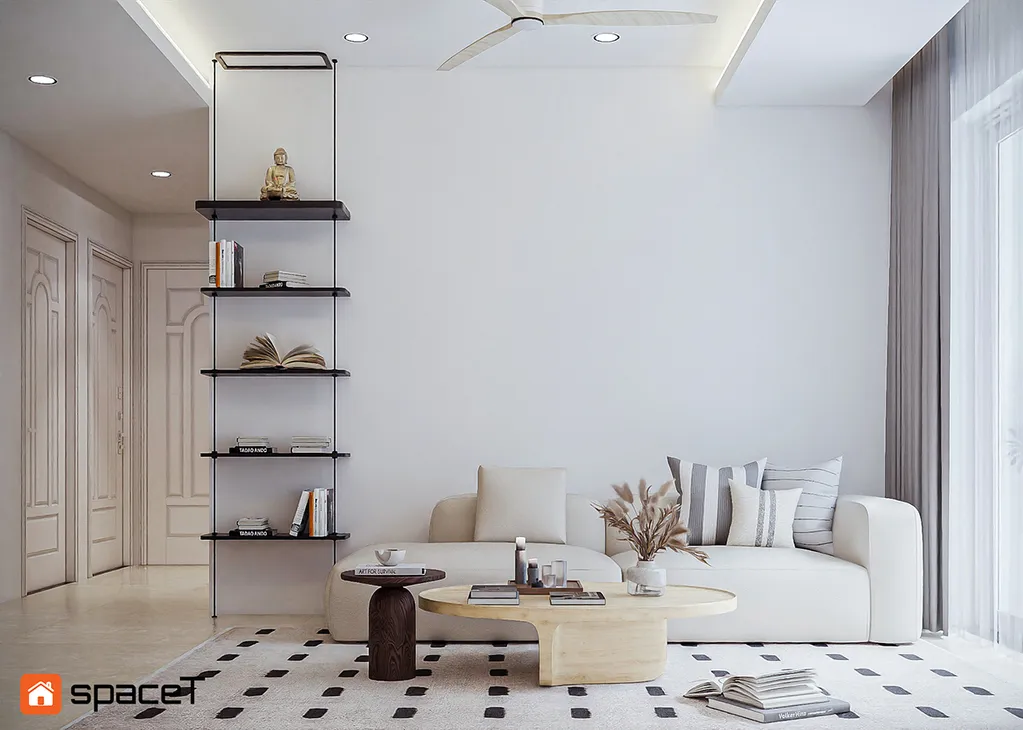 Concept 3D nội thất phòng khách Căn hộ Sunrise City View - Phong cách Minimalist