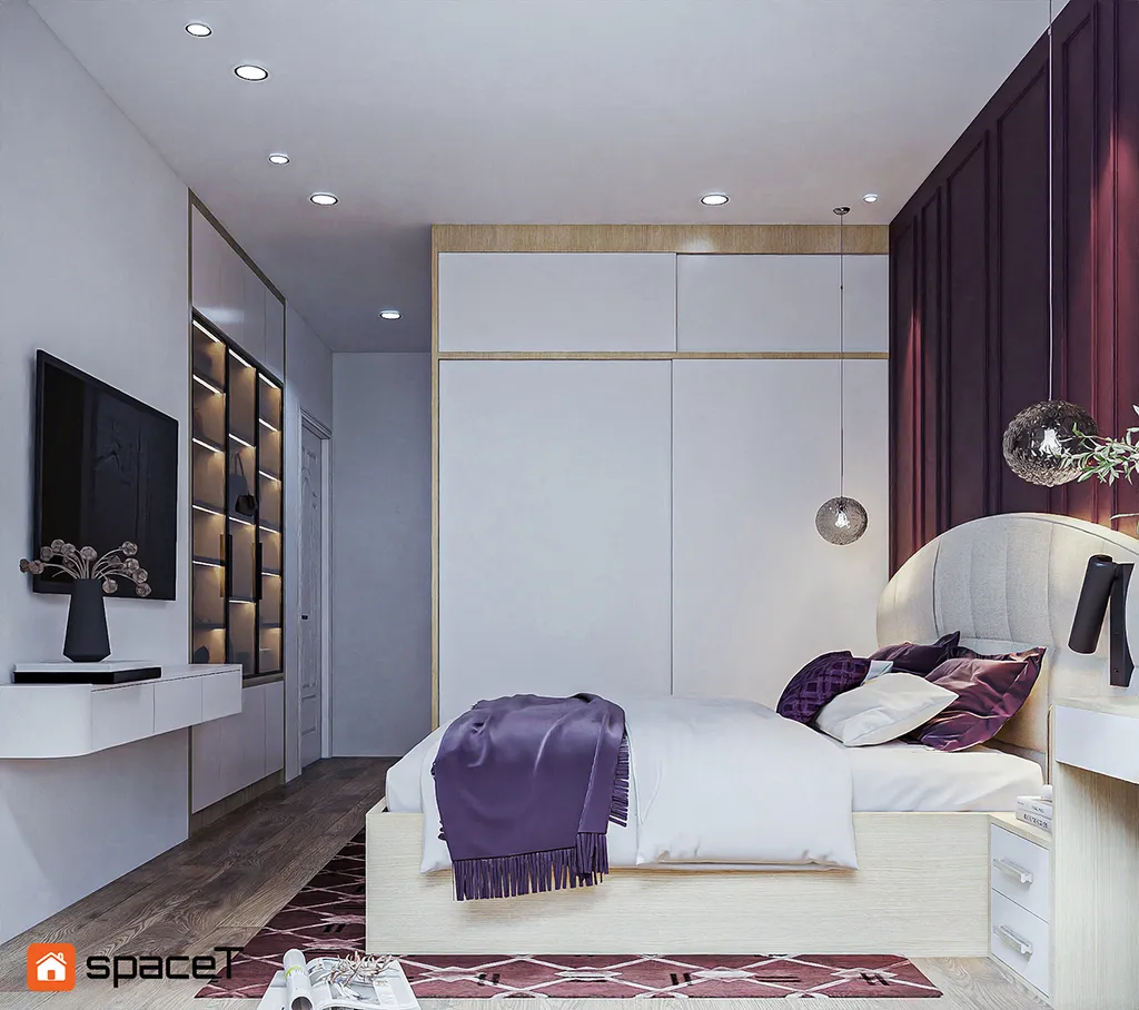 Concept 3D nội thất phòng ngủ Căn hộ Sunrise City View - Phong cách Minimalist